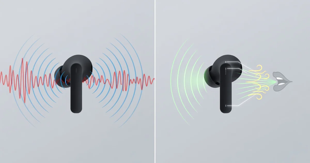 Featured image: Professional featured image for: The Difference Between Anc and Enc in Wireless Earbuds: Everything
