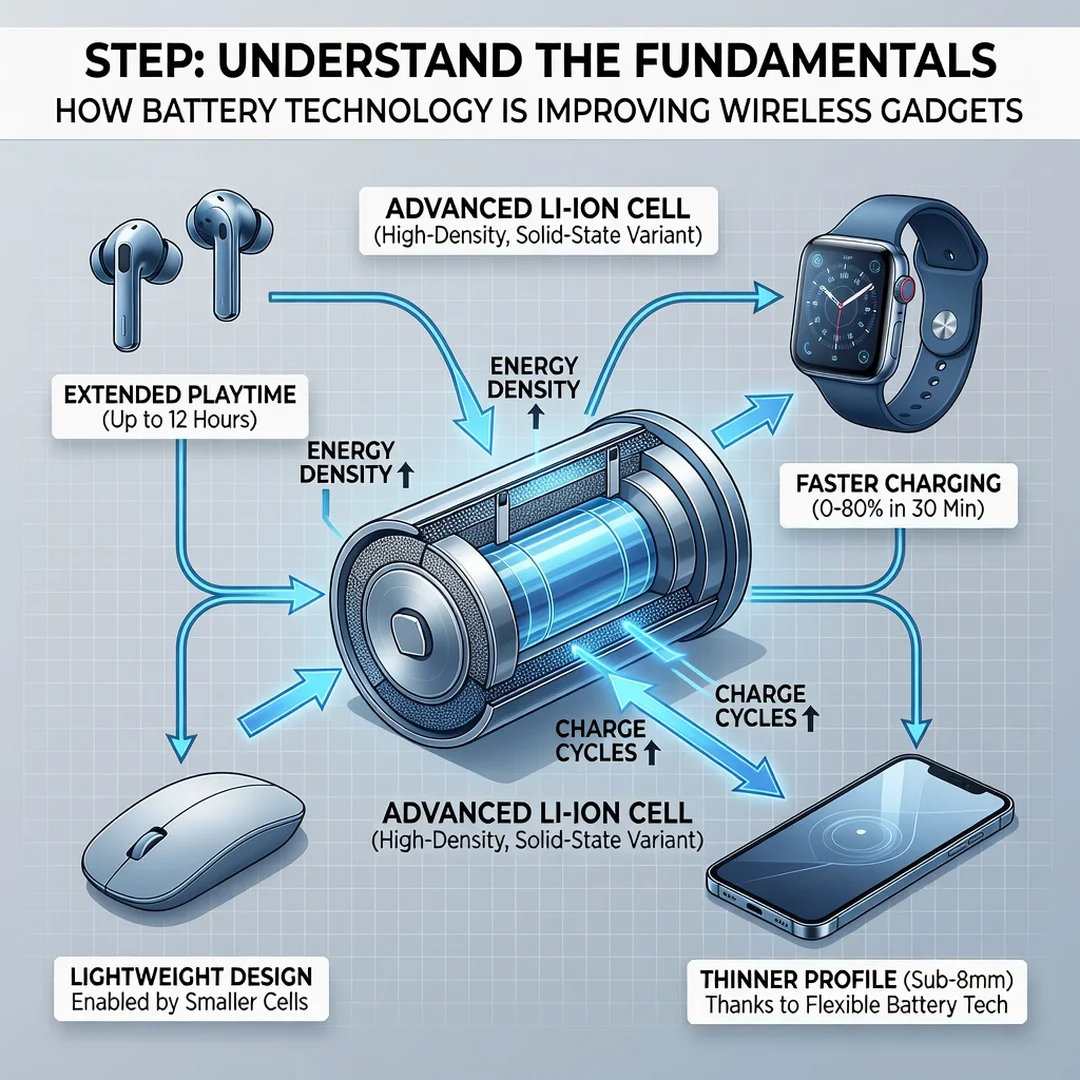 Step 1: Illustration for step: Understand the fundamentals related to How Battery Technology Is Improving Wi