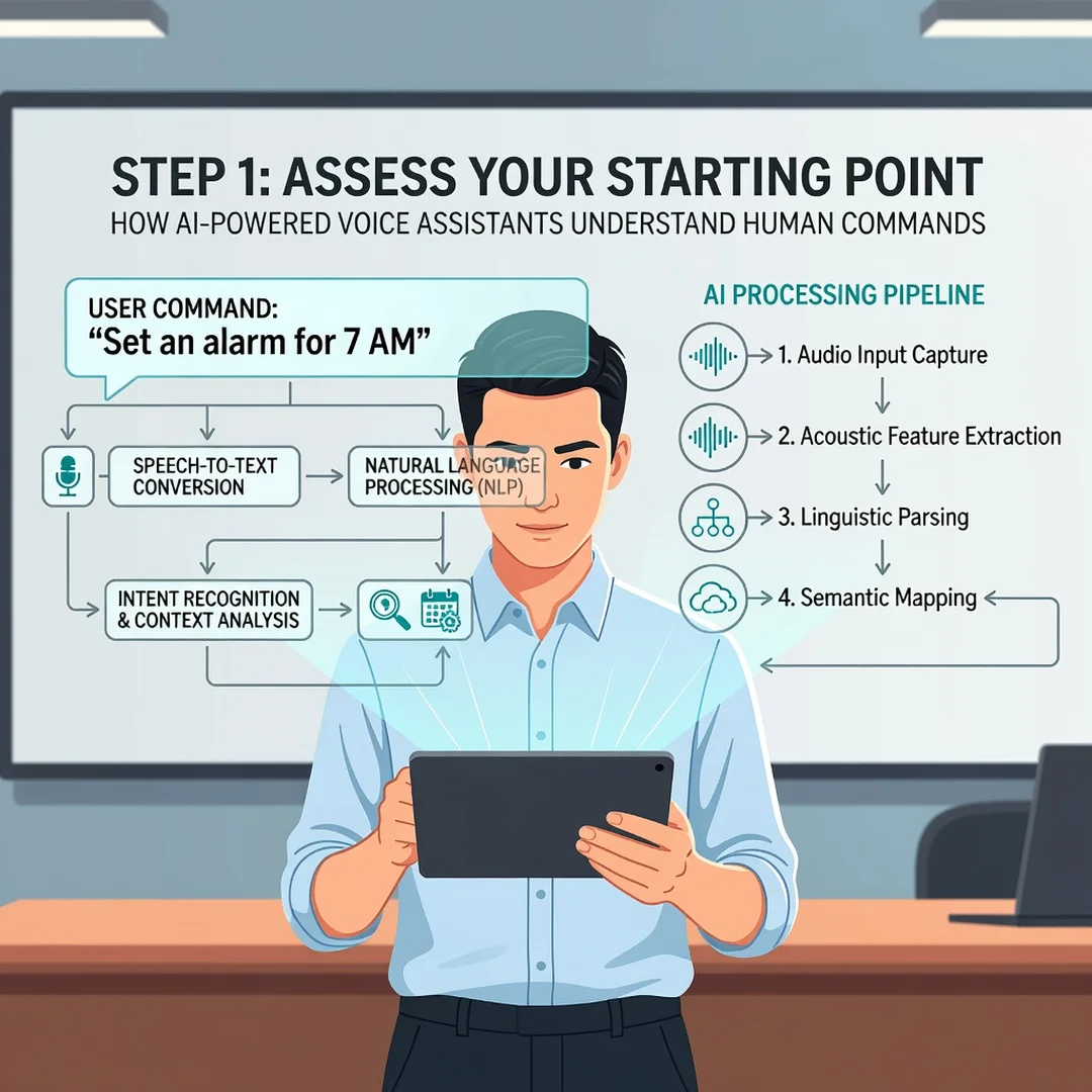 Step 2: Illustration for step: Assess your starting point related to How AI-Powered Voice Assistants Underst