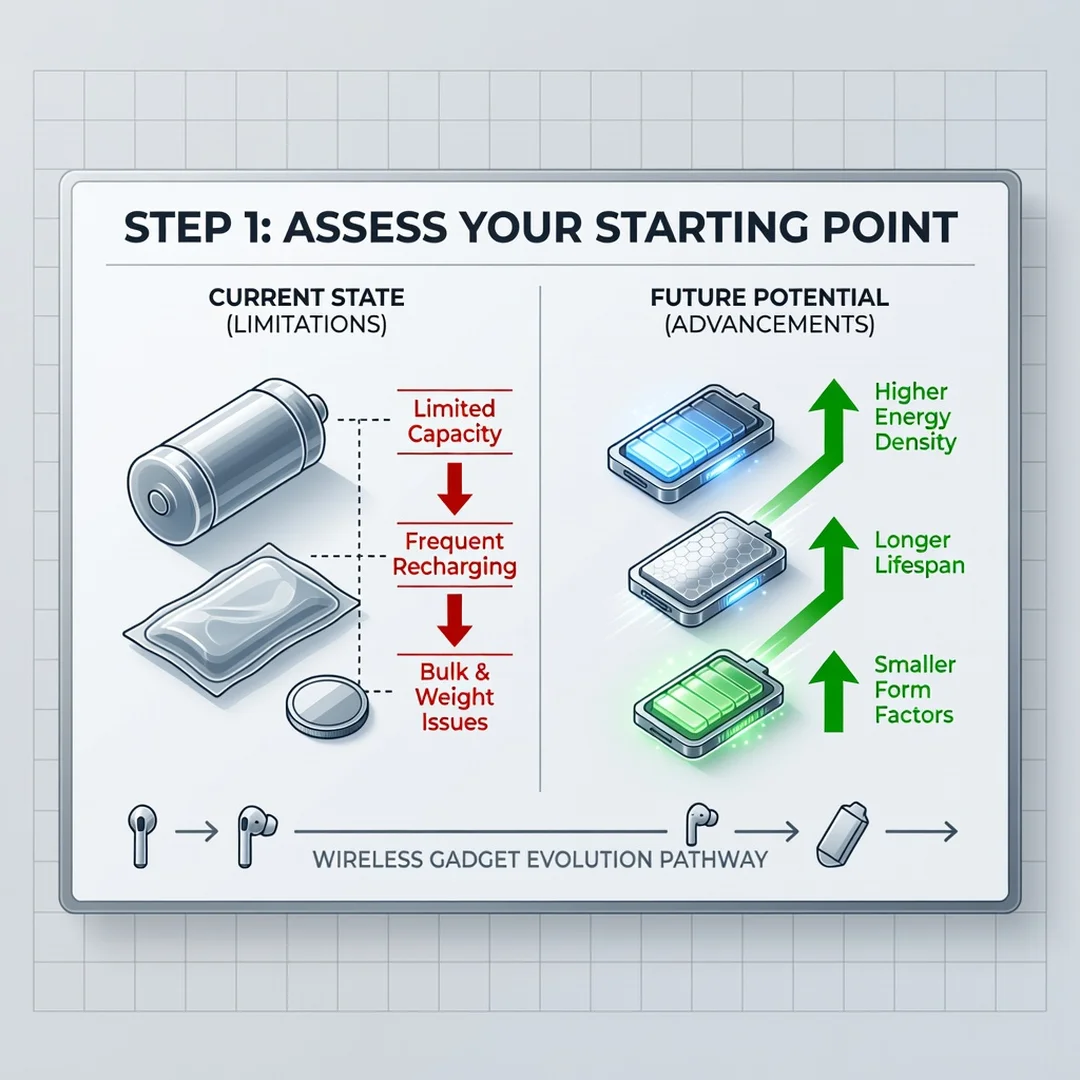 Step 2: Illustration for step: Assess your starting point related to How Battery Technology Is Improving Wir