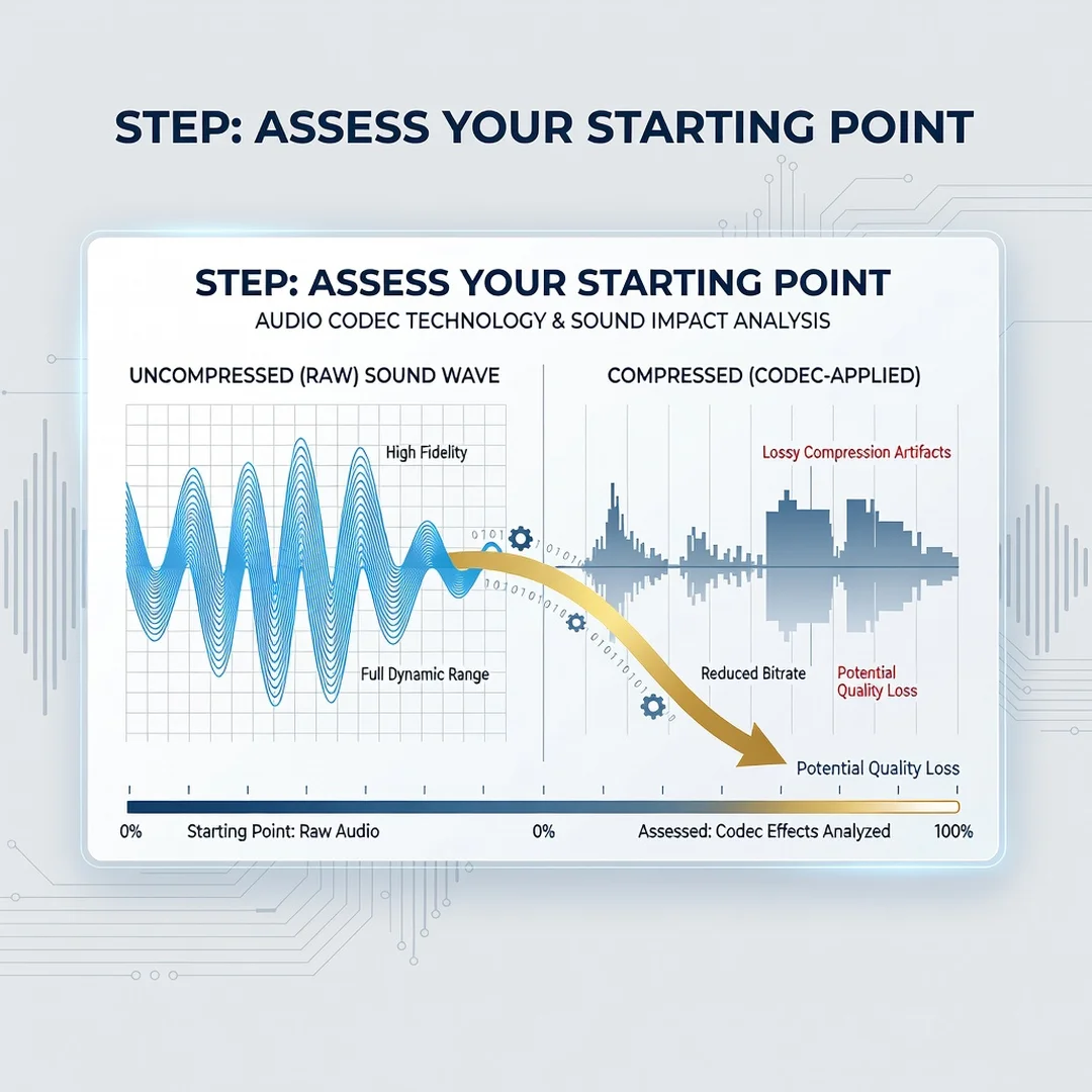 Step 2: Illustration for step: Assess your starting point related to What Is Audio Codec Technology and How 