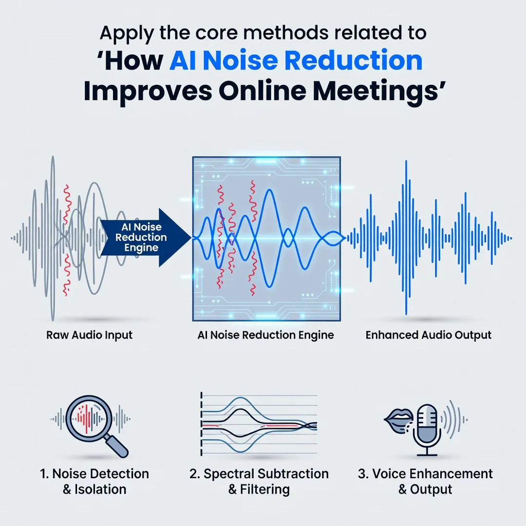 Step 5: Illustration for step: Apply the core methods related to How AI Noise Reduction Improves Online Meet