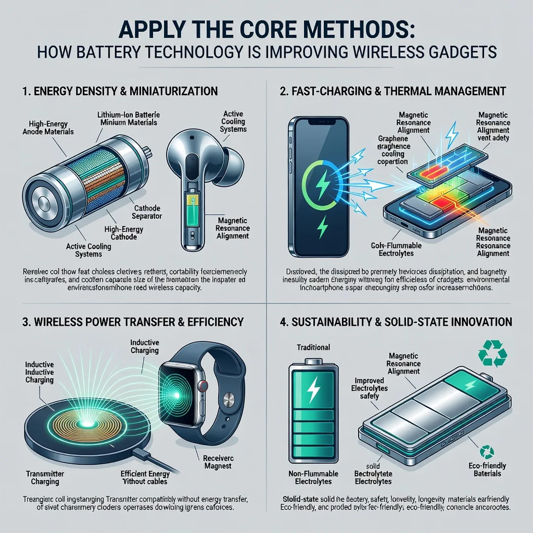 Step 5: Illustration for step: Apply the core methods related to How Battery Technology Is Improving Wireles