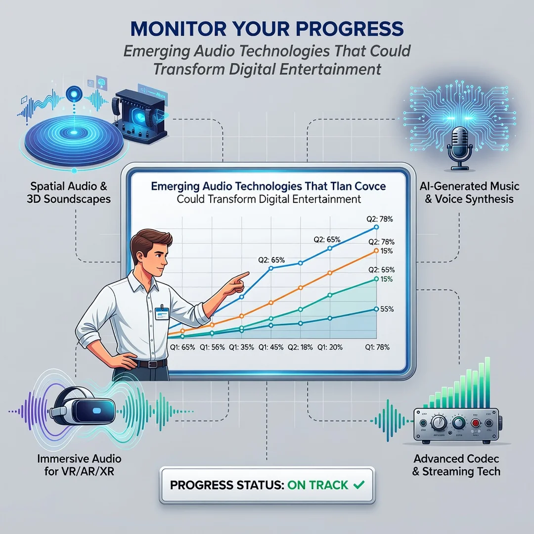 Step 6: Illustration for step: Monitor your progress related to Emerging Audio Technologies That Could Trans