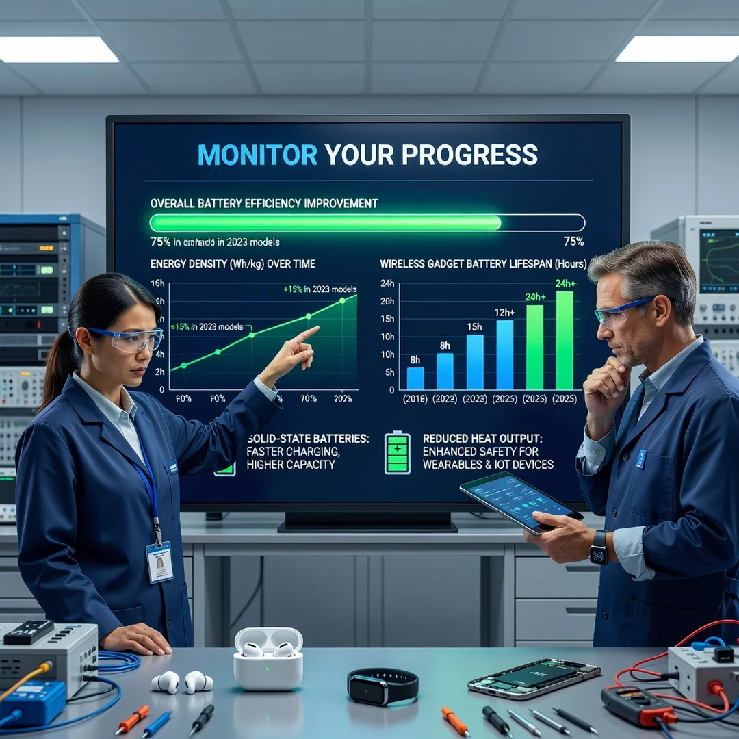 Step 6: Illustration for step: Monitor your progress related to How Battery Technology Is Improving Wireless