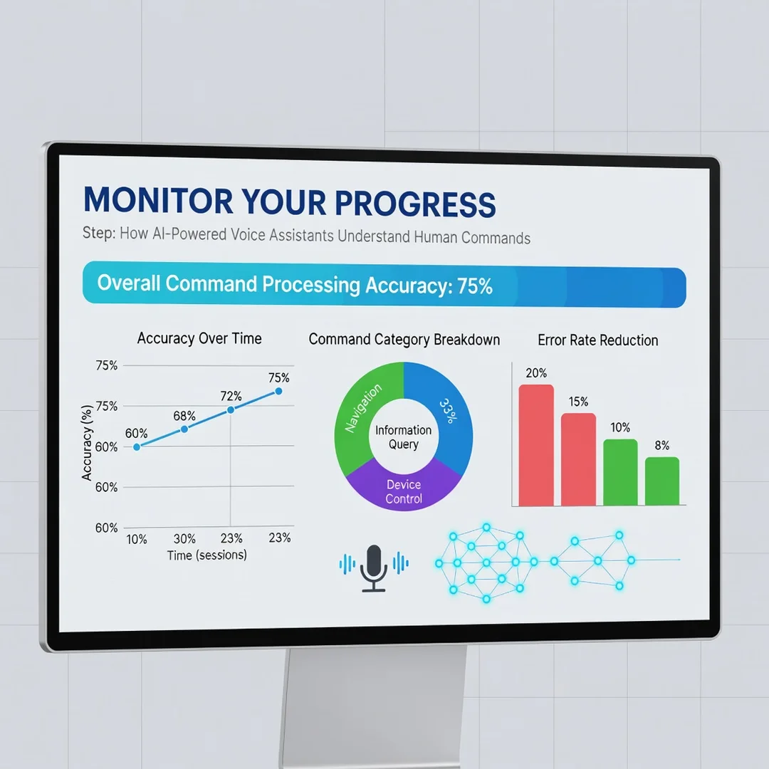 Step 6: Illustration for step: Monitor your progress related to How AI-Powered Voice Assistants Understand H