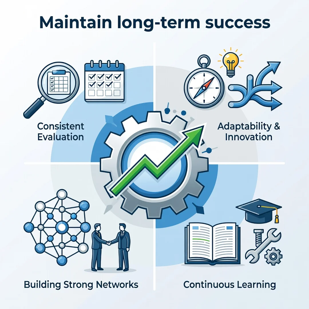 Step 8: Illustration for step: Maintain long-term success related to How Artificial Intelligence Is Transfor