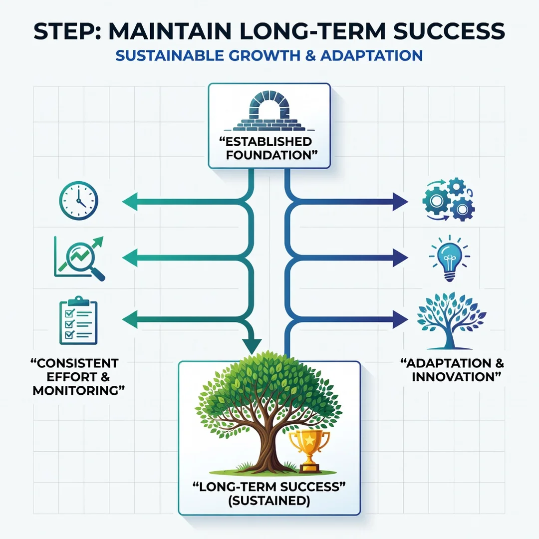 Step 8: Illustration for step: Maintain long-term success related to How Battery Technology Is Improving Wir
