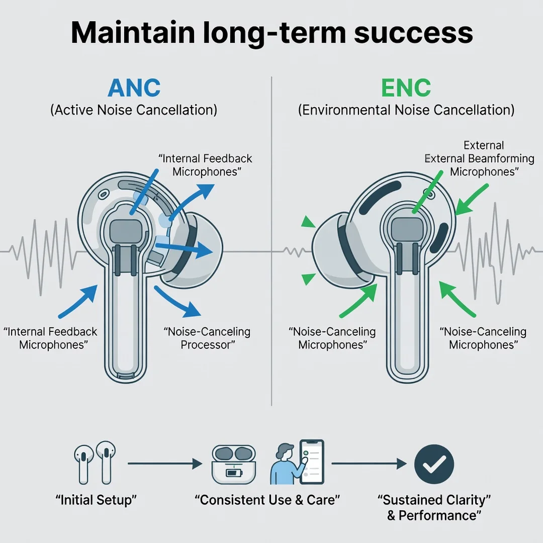 Step 8: Illustration for step: Maintain long-term success related to The Difference Between ANC and ENC in W