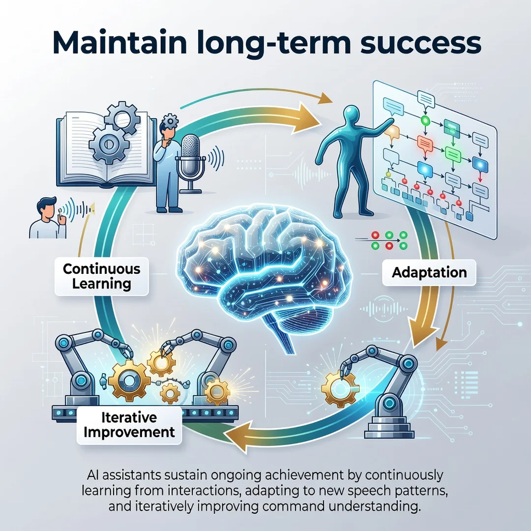 Step 8: Illustration for step: Maintain long-term success related to How AI-Powered Voice Assistants Underst